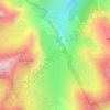 Jallorgues Haute Est topographic map, elevation, terrain