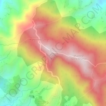 Highest Point topographic map, elevation, terrain