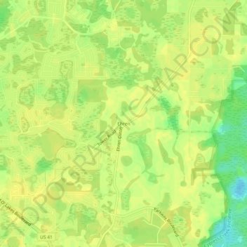 Ehren topographic map, elevation, terrain