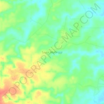 Sayur Matinggi topographic map, elevation, terrain