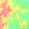 Gondola topographic map, elevation, terrain