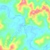Vesta topographic map, elevation, terrain