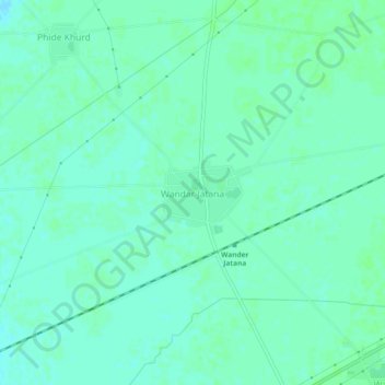 Wandar Jatana topographic map, elevation, terrain