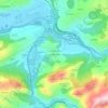 Lugar de Abajo topographic map, elevation, terrain