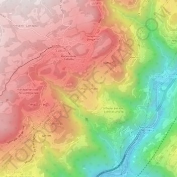Siffian topographic map, elevation, terrain