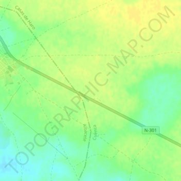 Cantón topographic map, elevation, terrain