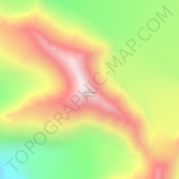 Truuli Peak topographic map, elevation, terrain