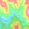 Coplo topographic map, elevation, terrain
