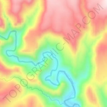 Jordan Hot Springs topographic map, elevation, terrain