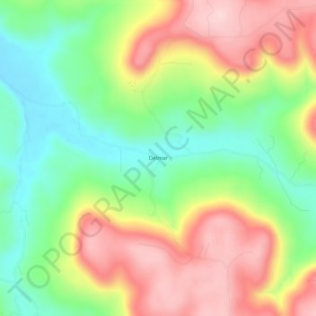 Delmar topographic map, elevation, terrain