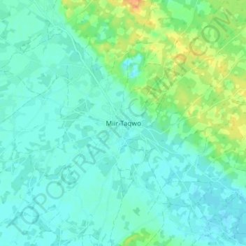 Miir-Taqwo topographic map, elevation, terrain