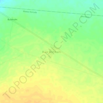 Bula Njimbam topographic map, elevation, terrain