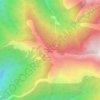 Khopra Danda 3600m topographic map, elevation, terrain