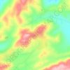 Yanta topographic map, elevation, terrain