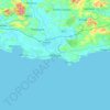 Matara topographic map, elevation, terrain