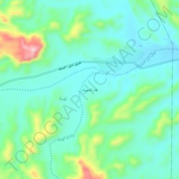 Bilad al Hawik topographic map, elevation, terrain