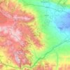 Karabakh topographic map, elevation, terrain