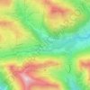 Damüls topographic map, elevation, terrain