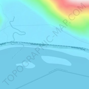 Skeena topographic map, elevation, terrain