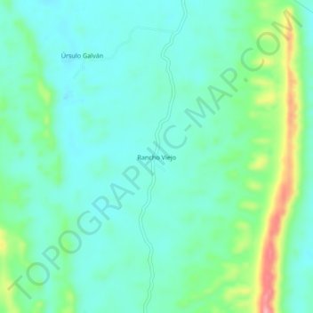 Rancho Viejo topographic map, elevation, terrain