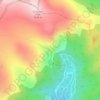 St. Mary's Glacier topographic map, elevation, terrain