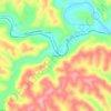 Alledonia topographic map, elevation, terrain