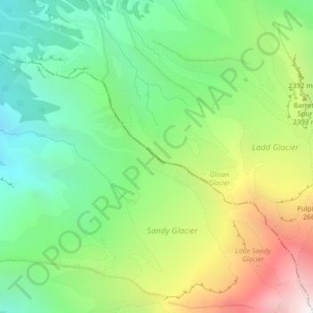 Co Rock topographic map, elevation, terrain