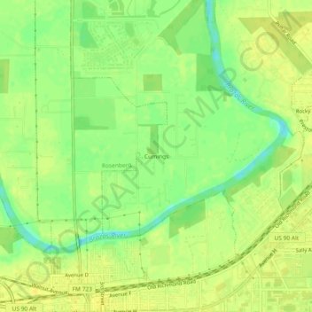 Cumings topographic map, elevation, terrain