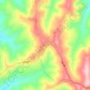 Manwan topographic map, elevation, terrain