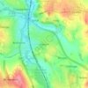 Hasland topographic map, elevation, terrain