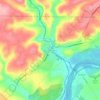 Martins Creek topographic map, elevation, terrain