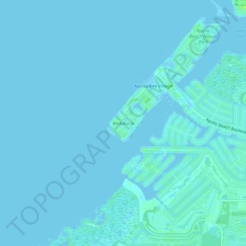 Andalucia topographic map, elevation, terrain