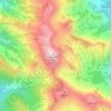 Stewart Peak topographic map, elevation, terrain