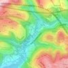 Cedars Valley topographic map, elevation, terrain
