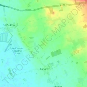 Gowthorpe topographic map, elevation, terrain