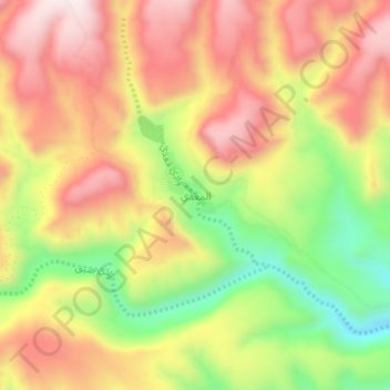 Maadi topographic map, elevation, terrain