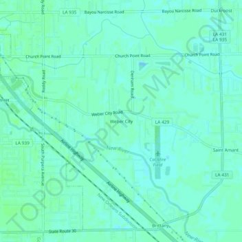 Weber City topographic map, elevation, terrain
