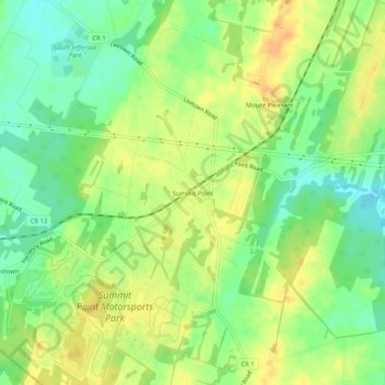 Summit Point topographic map, elevation, terrain