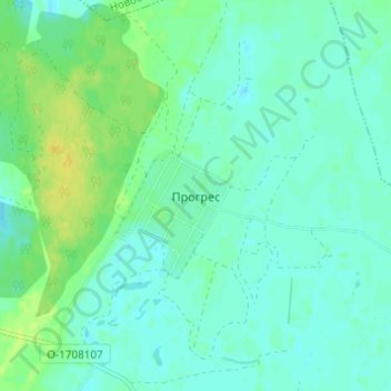 Prohres topographic map, elevation, terrain