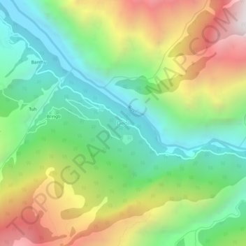 Deol topographic map, elevation, terrain