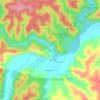 Alley topographic map, elevation, terrain