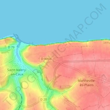 Ectot topographic map, elevation, terrain