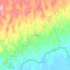 Tatengesan topographic map, elevation, terrain