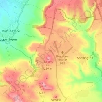 Christmas Corner topographic map, elevation, terrain