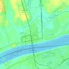 Dongphosy topographic map, elevation, terrain