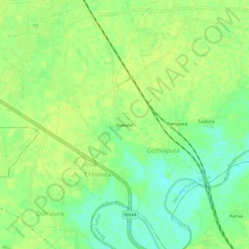 Suwalal topographic map, elevation, terrain