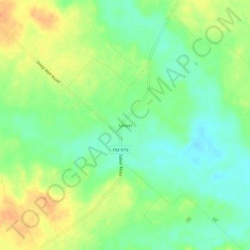 Union topographic map, elevation, terrain