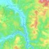 Palmaria topographic map, elevation, terrain