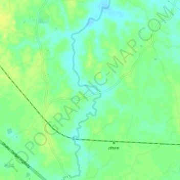 Mouchak topographic map, elevation, terrain