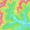 Tasso topographic map, elevation, terrain